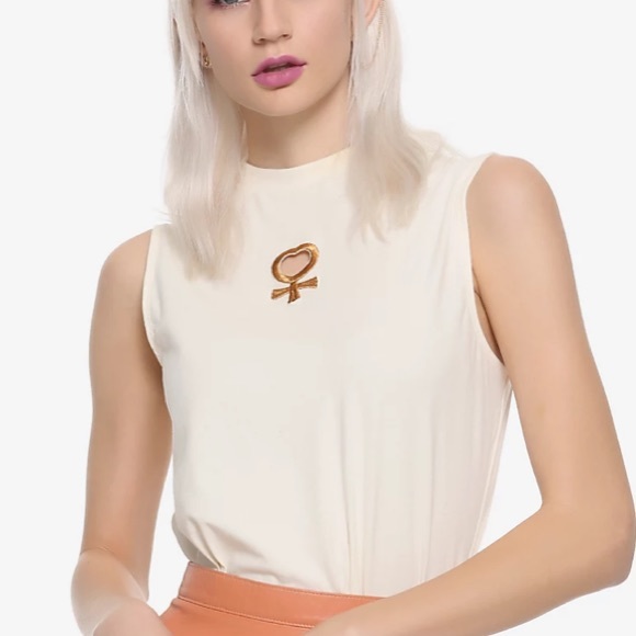 Sailor Venus keyhole mock turtleneck top - Picture 2 of 7